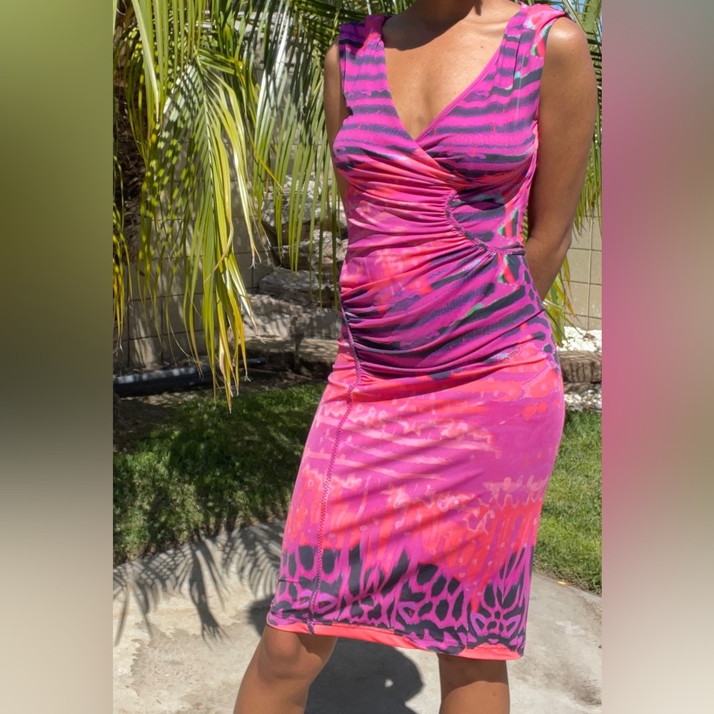 Roberto Cavalli Sheath Dress Y2k Vintage